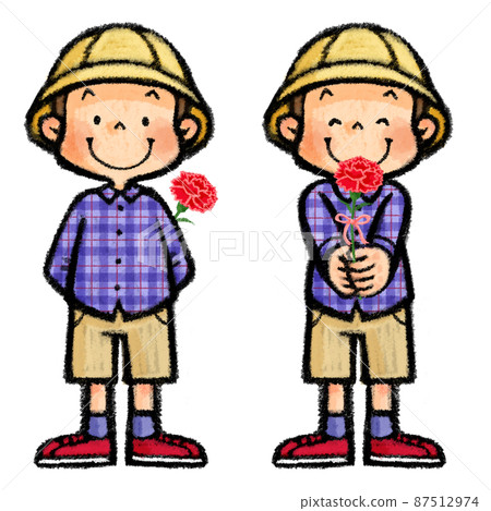 Mother's Day Children with Carnations Mother's Day Children with Carnations 87512974
