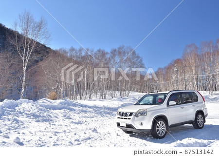 On January 2, 2022, I will travel to the sunny Manza Kogen. Park the car in the birch forest of the string pond. 87513142