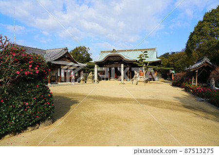 New Year's scenery of Shimotsui Gion Shrine 1 Kurashiki City, Okayama Prefecture 87513275