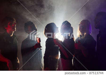 Young People Dancing in Smoke Young People Dancing in Smoke 87513744