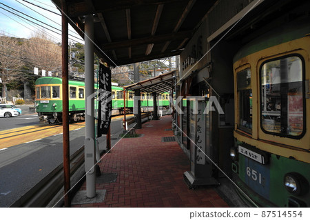 March Fujisawa 177 Enoden (Enoshima Electric Railway) and Japanese sweets Tsukasa Ogiya / Ryuguchiji-mae intersection 87514554