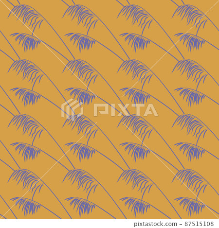 Vintage seamless pattern with botanical line drawings. Earthy neutral colors. Vintage seamless pattern with botanical line drawings. Earthy neutral colors. 87515108