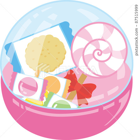 Various sweets in Gachapon capsules 87515999