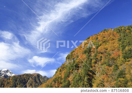 Kurobe Gorge of autumn leaves Keyakidaira Somaya Onsen 87516808