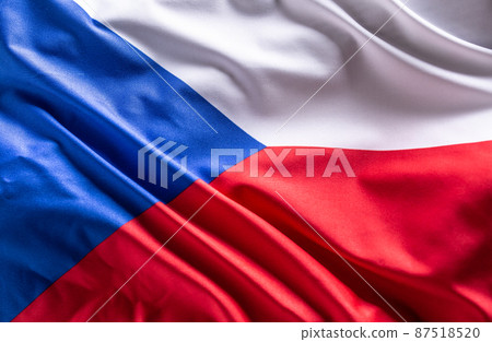 Waving flag of Czech Republic. National symbol of country and state Waving flag of Czech Republic. National symbol of country and state 87518520