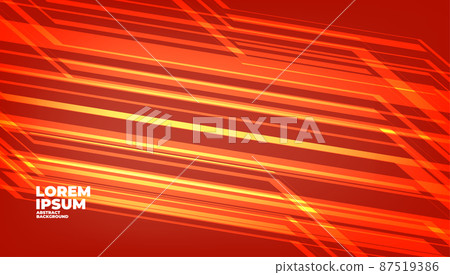 Red background with abstract geometric shapes modern element for banner, presentation design and flyer. 87519386