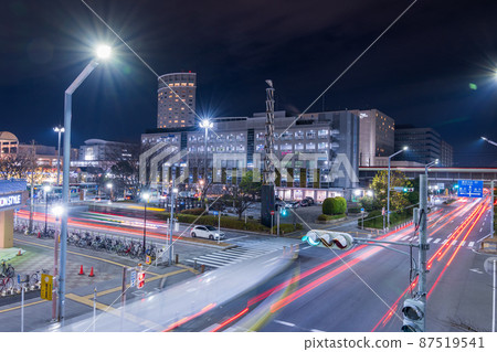 Night view around Shin-Urayasu Station / Urayasu City, Chiba Prefecture, taken in December 87519541