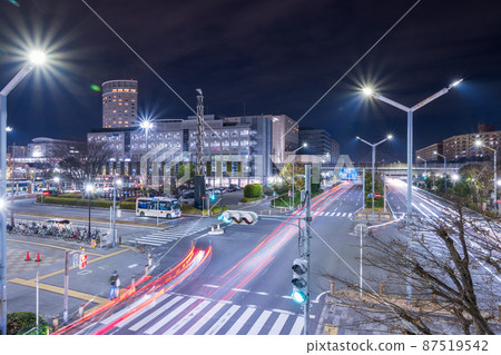 Night view around Shin-Urayasu Station / Urayasu City, Chiba Prefecture, taken in December 87519542