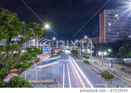 Night view around Shin-Urayasu Station / Urayasu City, Chiba Prefecture, taken in December 87519543