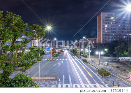Night view around Shin-Urayasu Station / Urayasu City, Chiba Prefecture, taken in December 87519544
