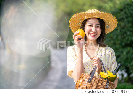 檸檬女人微笑清新美麗皮膚健康 檸檬女人微笑清新美麗皮膚健康 87519954