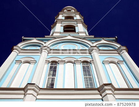 Odesa/Odessa, Ukraine: The Holy Assumption Cathedral in Odesa. This beautiful building with a tall domed bell tower is a Ukrainian Orthodox church. 87520978