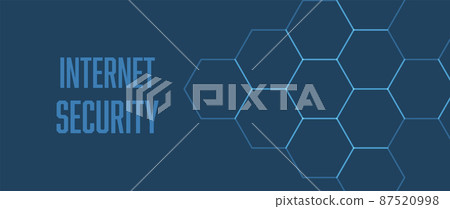 internet digital security technology concept for business background. Lock on circuit board internet digital security technology concept for business background. Lock on circuit board 87520998
