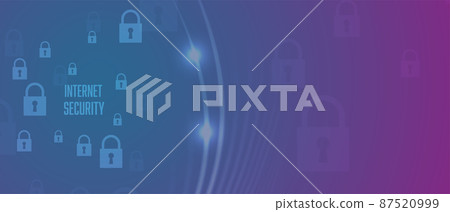 internet digital security technology concept for business background. Lock on circuit board internet digital security technology concept for business background. Lock on circuit board 87520999