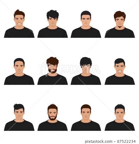vector man head, male person face portrait, character, user, team icon vector man head, male person face portrait, character, user, team icon 87522234