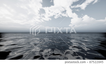 morning fog over the sea 87522845