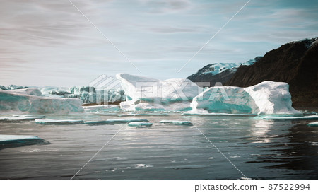 big icebergs near Greenland region big icebergs near Greenland region 87522994