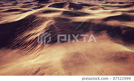 sand dunes at sunset in the Sahara Desert in Libya sand dunes at sunset in the Sahara Desert in Libya 87522999
