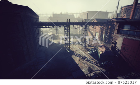 Old destroyed an abandoned factory Old destroyed an abandoned factory 87523017