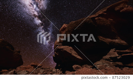 amazing Milky way over Monument Valley amazing Milky way over Monument Valley 87523029