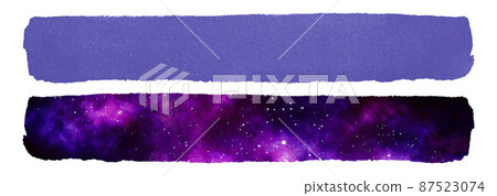 Colored strokes of paint. Vector design elements with purple and very peri Colored strokes of paint. Vector design elements with purple and very peri 87523074