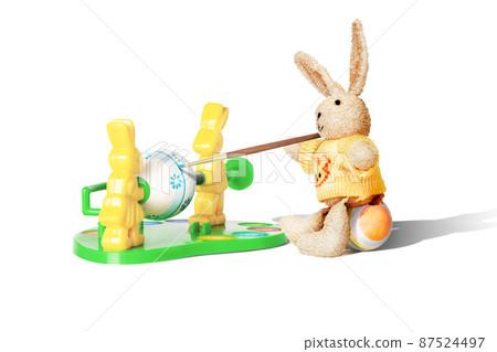 Beautiful Easter background with colorful Easter eggs Beautiful Easter background with colorful Easter eggs 87524497