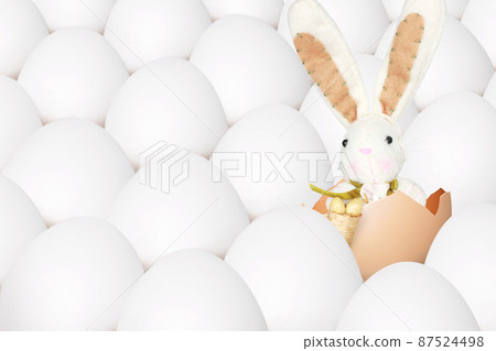 Beautiful Easter background with colorful Easter eggs Beautiful Easter background with colorful Easter eggs 87524498