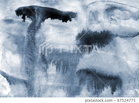 Abstract grey watercolor on paper texture as background Abstract grey watercolor on paper texture as background 87524771