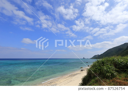 Okinawa Iheya Island scenery (near the west coast) 87526754