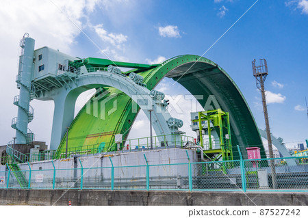 Osaka City Kizugawa Water Gate Arch Type 87527242
