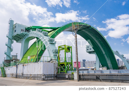 Osaka City Kizugawa Water Gate Arch Type Osaka City Kizugawa Water Gate Arch Type 87527243