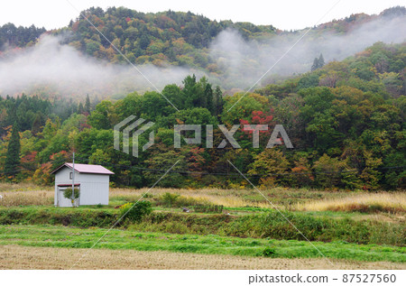 Rural scenery of Asagiri in Showa Village, Onuma District, Fukushima Prefecture Rural scenery of Asagiri in Showa Village, Onuma District, Fukushima Prefecture 87527560
