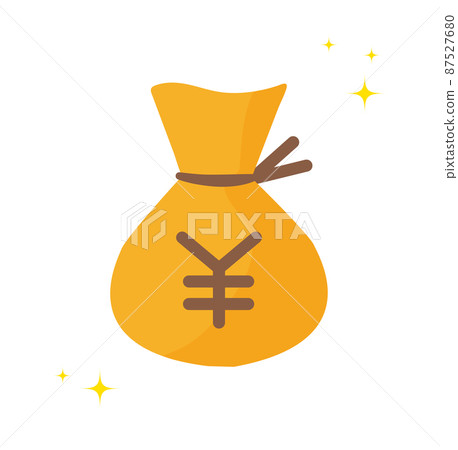 閃閃發光的圓形標記袋的插圖 閃閃發光的圓形標記袋的插圖 87527680
