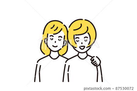 人物插圖線描 人物插圖線描 87530072