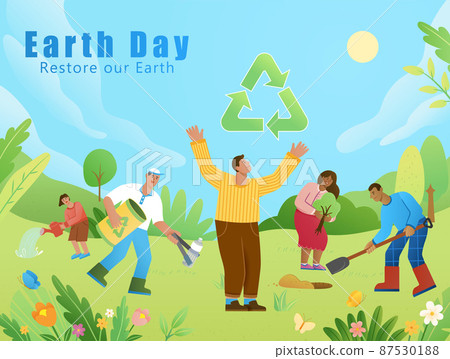 Earth day poster 87530188