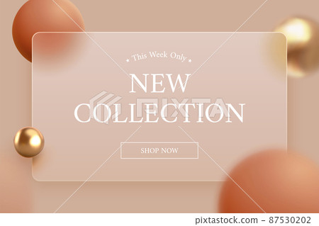 Glass morphism fashion website page Glass morphism fashion website page 87530202