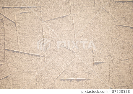 Geometric pattern of trowel-finished plaster wall b-2-2 Bright and warm colors 87530528