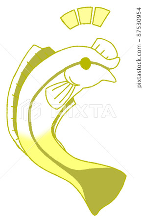 Honsome Wake Bella（黃色）舉起手（胸鰭）迎接 87530954