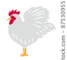 Chicken retro vector illustration 87530955
