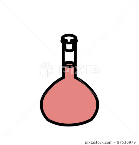 帶蓋的容量瓶,充滿液體的圖標 帶蓋的容量瓶,充滿液體的圖標 87530979