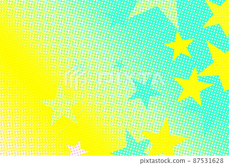 Background material_gradation_halftone_star 87531628