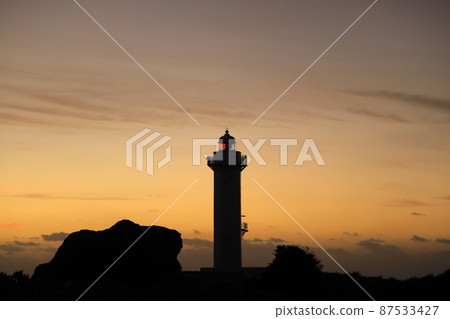 Lighthouse in the morning 87533427