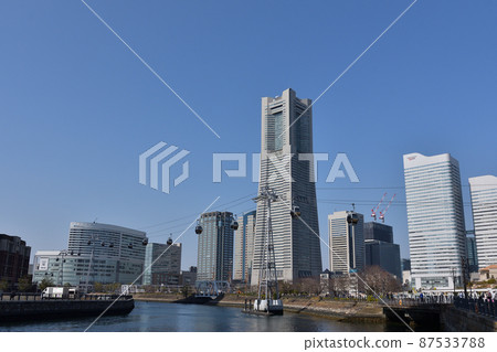 橫濱港未來街的街道 橫濱港未來街的街道 87533788