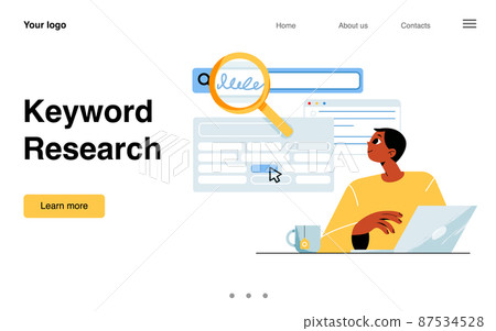 Keyword research, SEO service banner Keyword research, SEO service banner 87534528