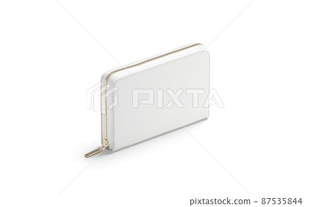 Blank white small money wallet mock up, side view 87535844