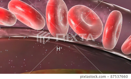 illustration of many blood cells 87537660