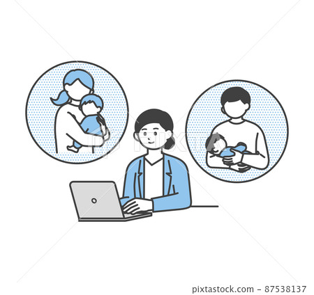 用於收集育兒假信息的圖像說明材料 87538137