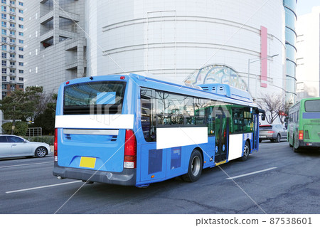 bus, bus billboard, mockup 87538601