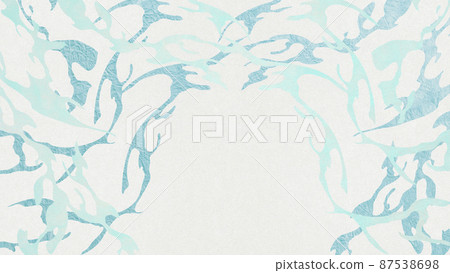 Abstract background material using Japanese paper Curved Japanese pattern splash [16: 9] 87538698