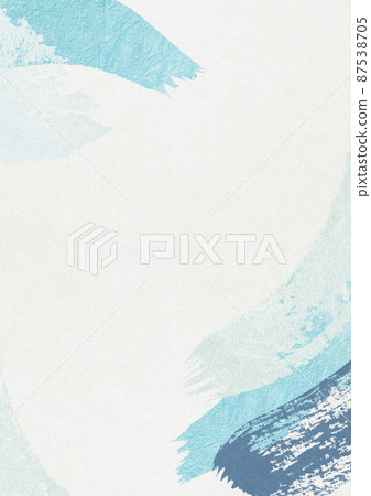 Japanese style background material brush brush stroke [XL in A3 size-350dpi] 87538705